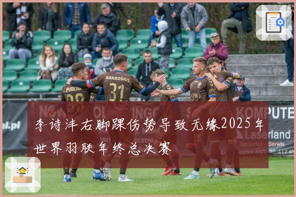 李诗沣右脚踝伤势导致无缘2025年世界羽联年终总决赛