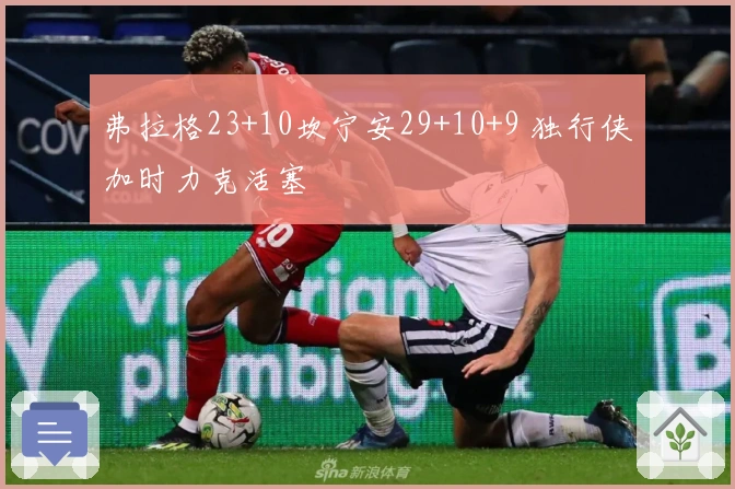 弗拉格23+10坎宁安29+10+9 独行侠加时力克活塞
